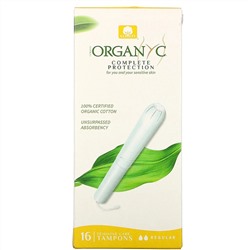 Organyc, Tampons, Regular, 16 Tampons