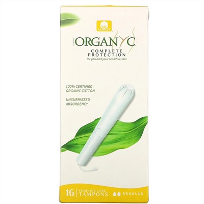 Organyc, Tampons, Regular, 16 Tampons