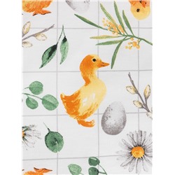 Скатерть Доляна Duckling, 149×110 см, 100% хлопок, рогожка 164 г/м²