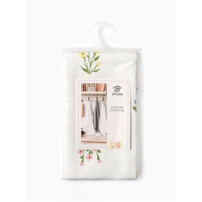 Полотенце «Этель. Цветочек», 40×70 см, саржа 190 г/м², 100% хлопок