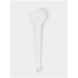 Щётка банная на ручке Доляна, массажёр, 35×7 см, белая