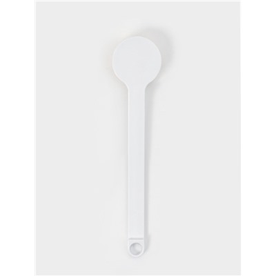 Щётка банная на ручке Доляна, массажёр, 35×7 см, белая