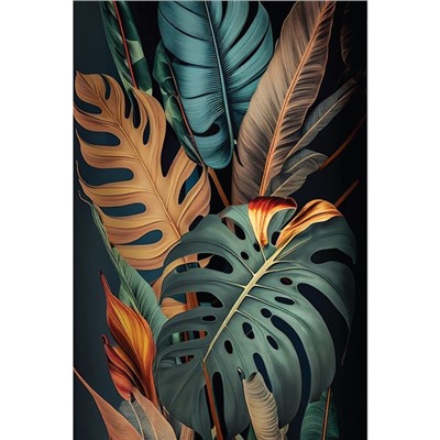 Картина по номерам с подрамником и поталью «Тропики», 20×30 см