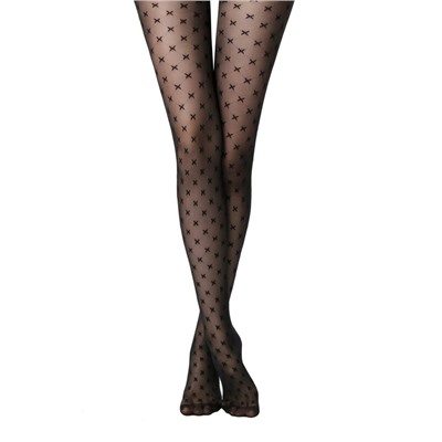 Фантазийные CONTE CROSS Колготки с рисунком «крестики»