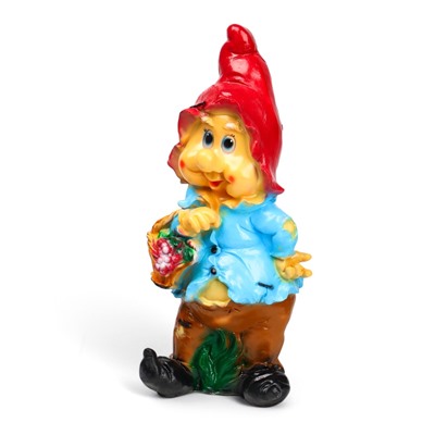 Садовая фигура из гипса «Гном с виноградом», 50×17×20 см