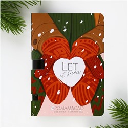 Эфирное масло новогоднее на открытке Let it snow, аромат свежести, 5 мл