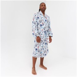 Халат мужской удлинённый Этель «Капитан» размер 46-48, вафля 200 г/м², 100% хлопок