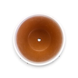 Горшок для цветов «Азия», 2.5 л, d=19 см, h=17 см, с поддоном, керамика, белый