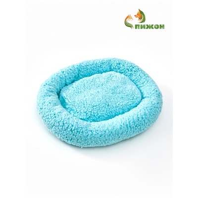 Лежанка для животных «Уют», мягкий мех, 45×35×11 см, мятная