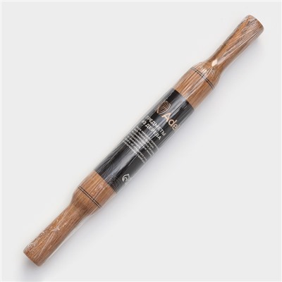 Скалка деревянная с ручками Adelica «Премиум», 43×4.5 см, бук
