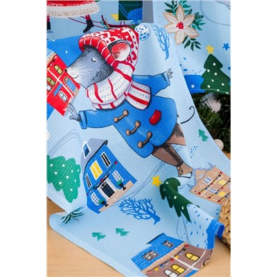 Натали Полотенце Набор кухонных полотенец Зимний день