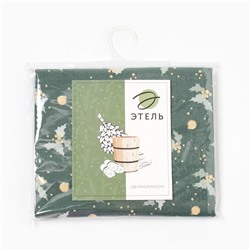 Полотенце для бани «Новогодние шары» жен. парео, 80×144 см, хл., ваф. Полотно