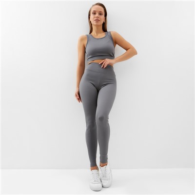 Топ спортивный женский MINAKU, графит, размер 48