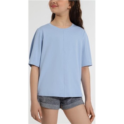 Фуфайка (футболка) для девочки Гретта-4 (Светло-голубой)