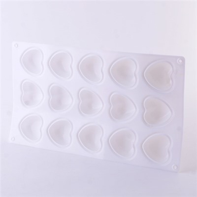 80327-287G Форма Сердце для выпечки кексов, пирожных, конфет, муссов силикон (х120)