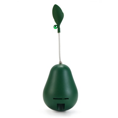 Игрушка-неваляшка с кошачьей мятой и пером «Авокадо», 15 см