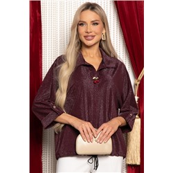 Блуза Ариозо (темно-бордовая) Б14932-24М