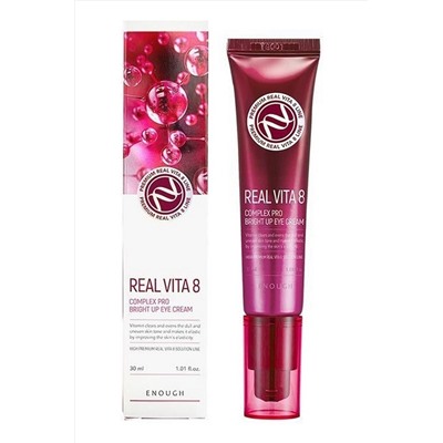 Enough Крем для кожи вокруг глаз с витаминами / Premium Real Vita 8 Complex Pro Bright Up Eye Cream, 30 мл KRISTALLER, 1110797