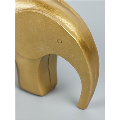 УЦЕНКА Фигурка полистоун «Золотой слоник», 3.5×13×7.5 см