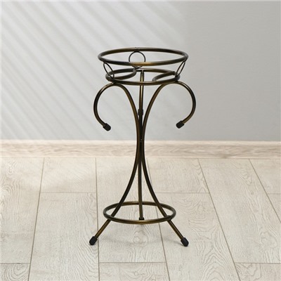 Подставка для цветов, напольная, на 1 горшок, d=17 см, бронзовая, «Пикассо»