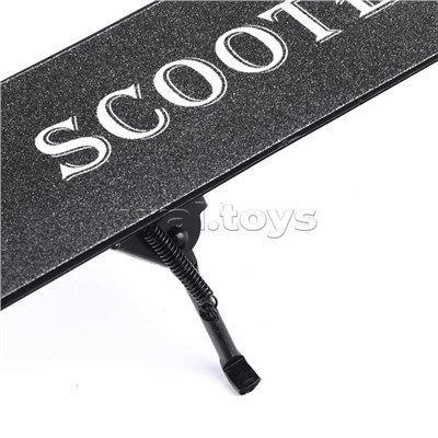 Самокат 2-х кол., черный, PU/ 145 мм,ABEC 7, в коробке