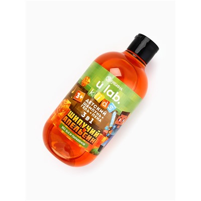 Детский шампунь-гель-пена 3в1, 500 мл, аромат шипучий апельсин, U LAB