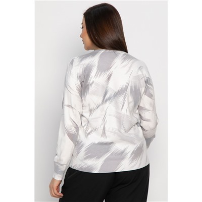 Лонгслив Акцент (серо-белый) Б14957-18М