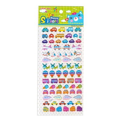 Наклейки объемные 1 лист 10х20 см Транспорт CC-047 Кн22072-7 Гранит