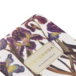 Записная книжка А6  30л клетка "ИРИСЫ" 7-30-001/25 Bruno Visconti