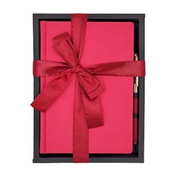 Подарочный набор Ежедневник недатированный А5 272 стр. "VELVET" (ФУКСИЯ)+ ручка 3-115/09-2 Bruno Visconti