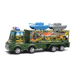 Автовоз "Военные танки" под колпаком