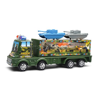 Автовоз "Военные танки" под колпаком