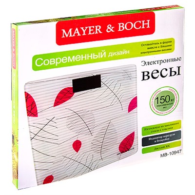 10947 Весы напольные 150кг MAYER&BOCH(х6)