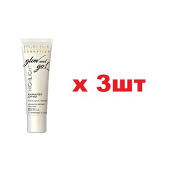 EVELINE Highlight Glow and Go Хайлайтер для лица 20мл Champagne 3шт