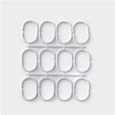 Штора для ванной Доляна «Орион», 180×180 см, белая