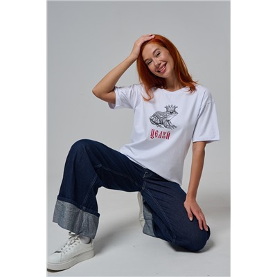 8580 футболка оверсайз женская