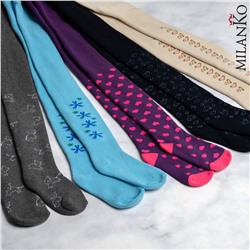 Детские колготки из ОТБОРНОГО ХЛОПКА с махрой MilanKo IN-003