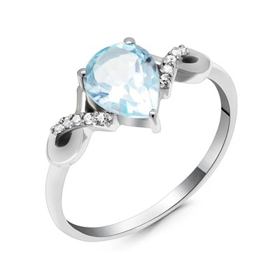 Кольцо, топаз, Вьюнок