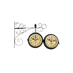 Часы настенные интерьерные «Тактоо» двусторонние, на подвесе, бесшумные, плавный ход, 24×30 см, 1хАА