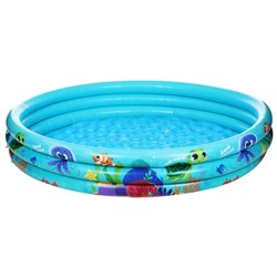 Бассейн надувной «На волне: Морской мир», 146×25 см, с надувным дном