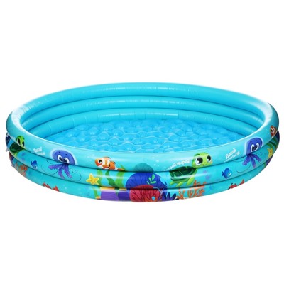 Бассейн надувной «На волне: Морской мир», 146×25 см, с надувным дном