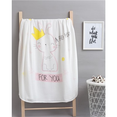 Пелёнка муслиновая Крошка Я «Для тебя» 110×120 см, двухслойная, 70% бамбук, 30% хлопок