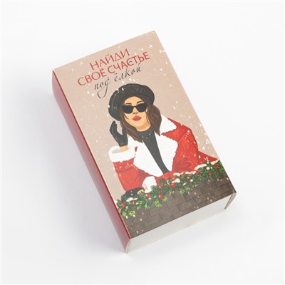 Носки женские новогодние KAFTAN «Счастье» размер 36-40 (23-25 см), набор 2 пары