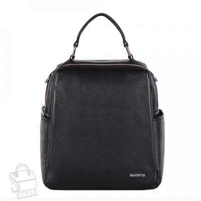 Рюкзак женский кожаный 69013-7 black Velina Fabbiano-Safenta