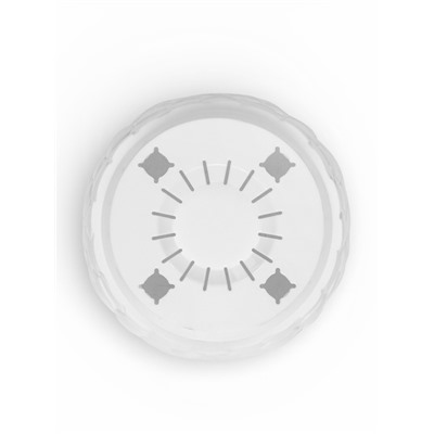 Горшок для цветов с поддоном IDEA «Камни», 4.8 л, пластик, белый