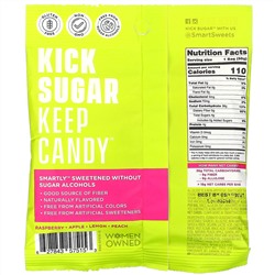 SmartSweets, Sour Gummy Bears, Raspberry, Apple, Lemon Peach, 1.8 oz (50 g)