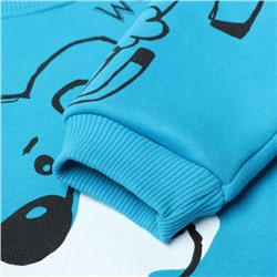 Свитшот для мальчика, рост 98 см, бирюзовый