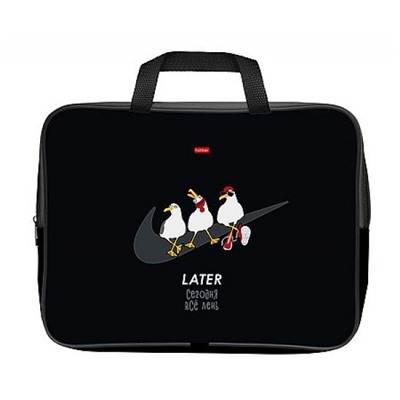 Папка А4 на молнии с ручками 350х265х40 мм "Приключения чайки" (094996) 31119 Хатбер