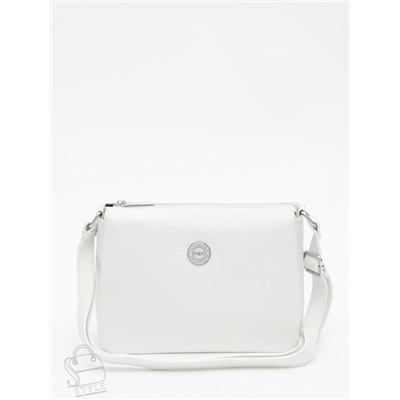 Сумка женская кожаная 0529C white Polina&Eiterou  в Новосибирске