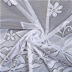 Тюль на кухню со шторной лентой, 285×167 см, цвет белый, 100% полиэстер